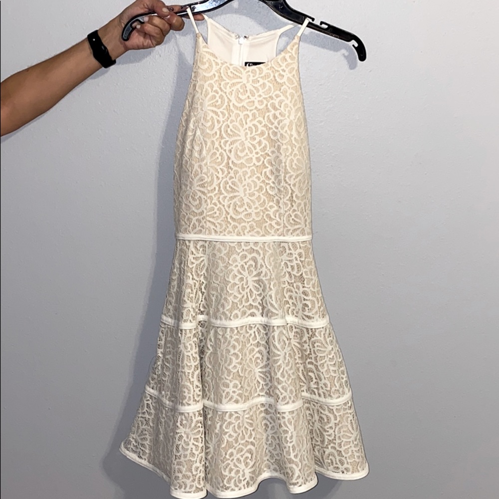 Cream Girls Dress